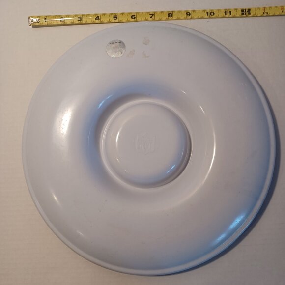 NFL Patriots Melamine Ware Chip And Dip Serving Platter 13" Licensed Product - Picture 3 of 7